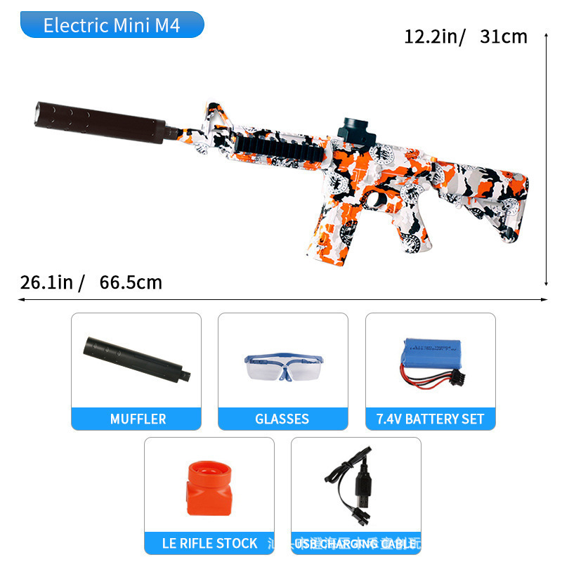 Pistola de Juguete Eléctrica AK47 M416 de Plástico para Juegos de Batalla