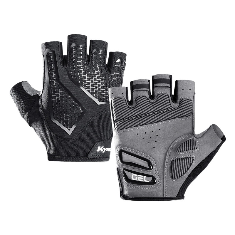 Outdoor Cycling Gloves Road Bike Sports Sun Protection Anti-Slip Bicycle Shock Absorption Half-Finger Breathable Sun Protection Fitness Gloves
