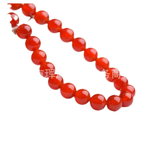 Red Agate Bead Stringing Bracelet Making Supplies Beads for DIY Handmade Bracelet Accessories