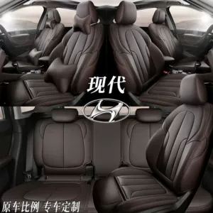 Full-cover genuine leather car seat covers for Beijing Hyundai Reina, YueDong, LingDong, Feista, MingTu, LangDong seat cushions