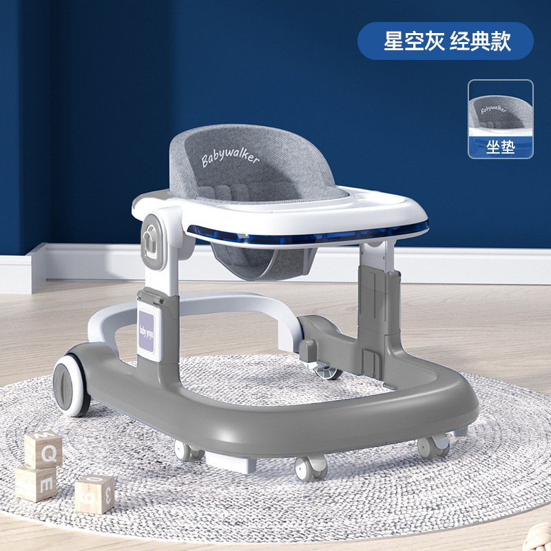 El andador para bebés y niños pequeños es anti-vuelco durante 6-18 meses.