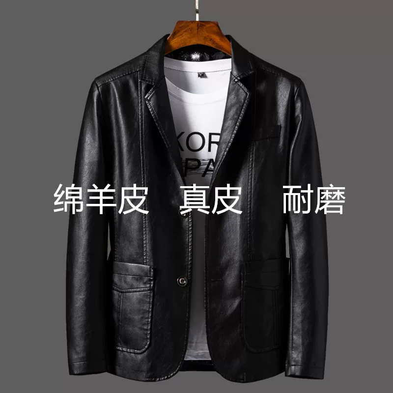 Men's autumn suit, jacket for leisure, plus size