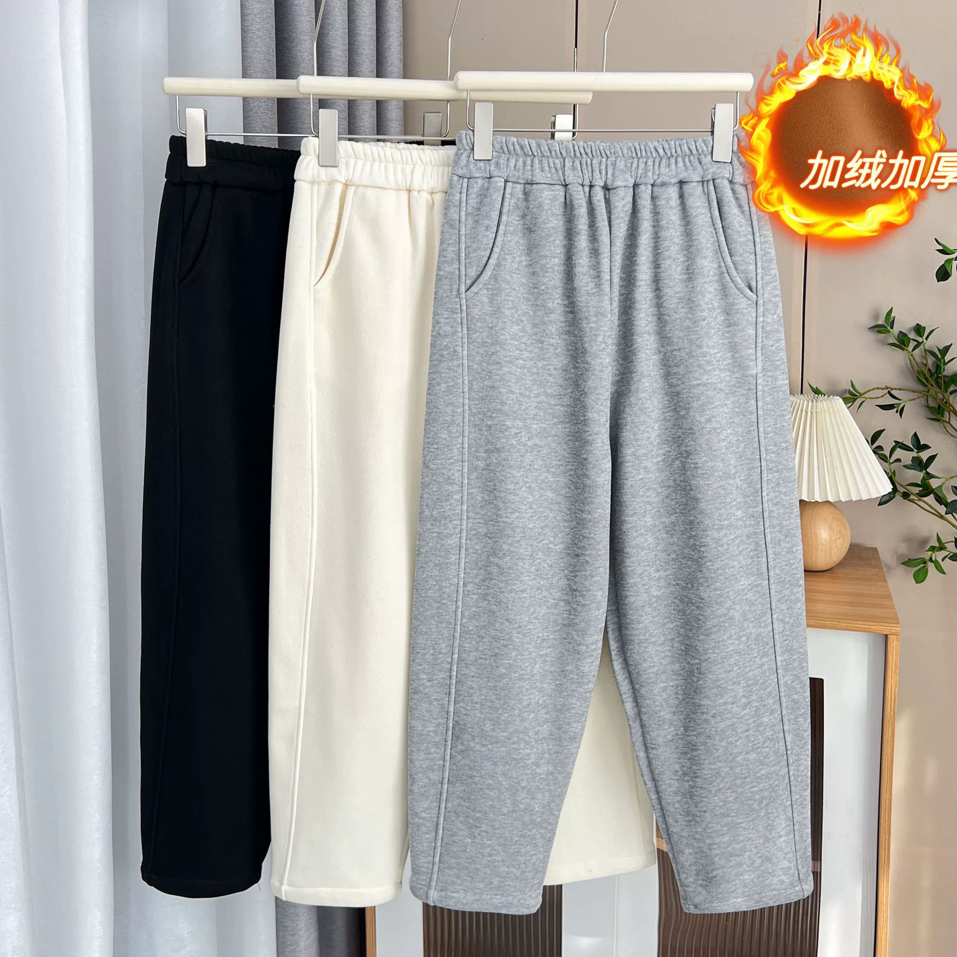 Осень/зима 200 кг толстые сестры узкие мягкие брюки с эластичной талией на флисовой подкладке женские Теплые повседневные брюки больших размеров 1371