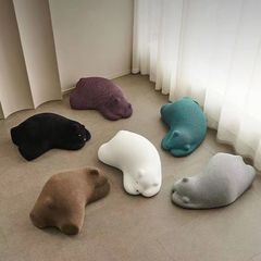 腹ばい熊ソファー客間寝室動物シートデザイナーのネット赤ホッキョクグマ怠け者ソファーシングルソファー