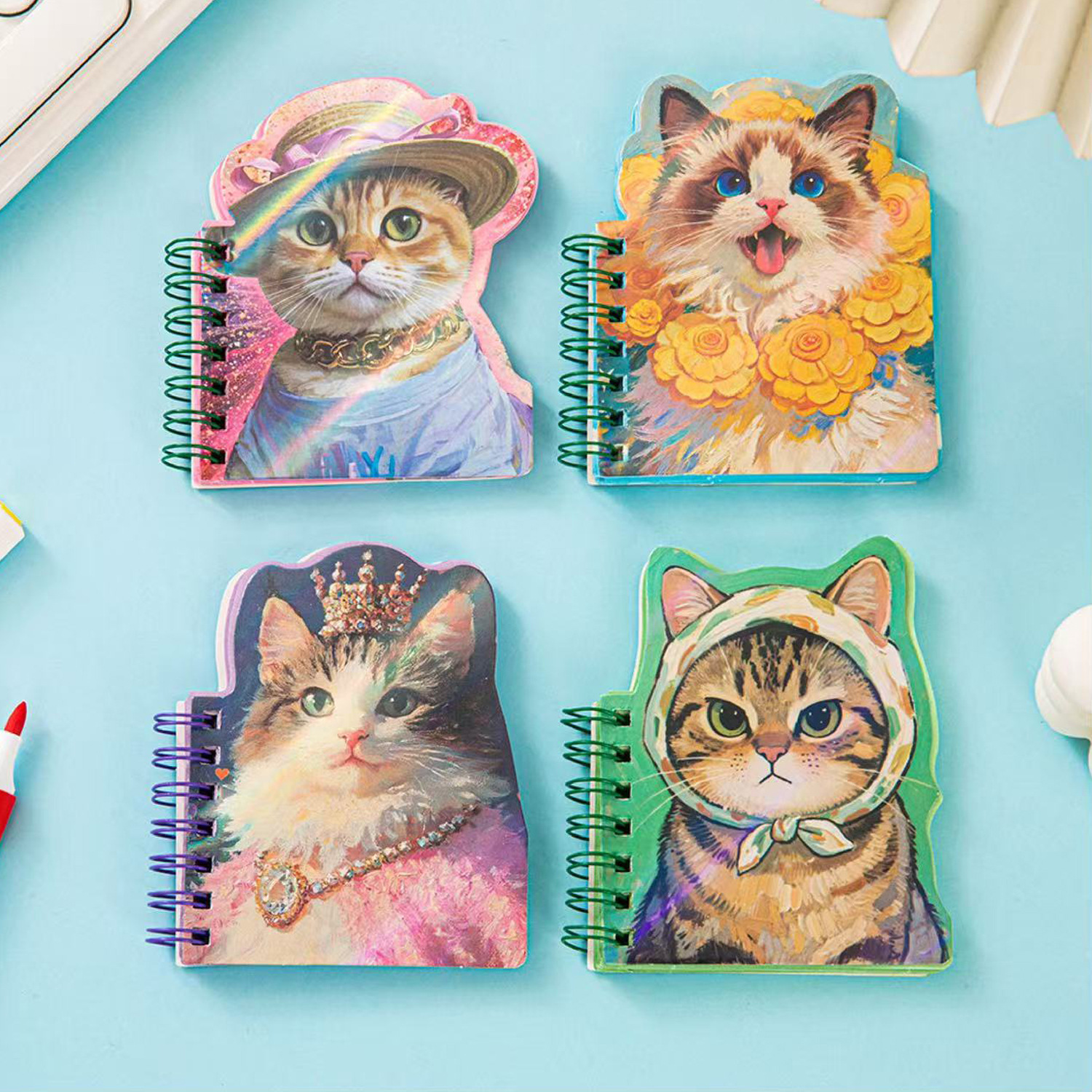 Caricatura Kitty A7 bobina de forma especial esta creativa Sanrio línea horizontal página de color cuaderno de mano fuente de cuaderno de estudiantes