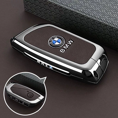 New X1/I5/X7 Shell Bmw Buckle — Static Rod/Key Bag - type-c-key-brown-leather-single-shell