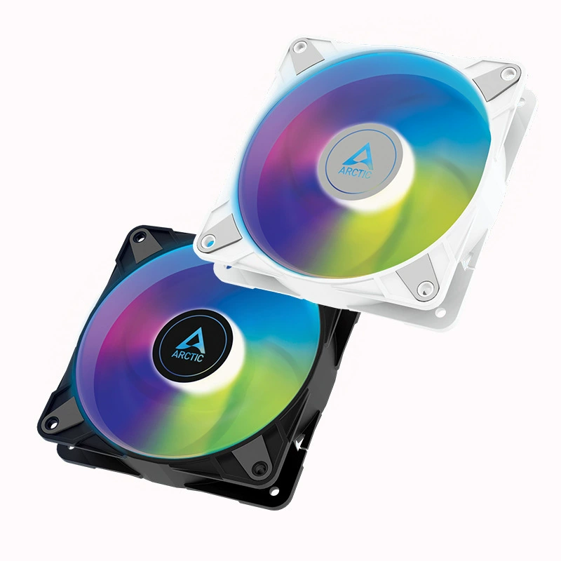 Корпусной вентилятор Arctic P12 PWM PST ARGB 12 см, бесшумный настольный PWM вентилятор для охлаждения компьютера