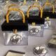 New Style Gift Packaging Vintage Velvet Acrylic Bamboo Portable Gift Box Wedding Hand Gift Candy Packaging Gift Box