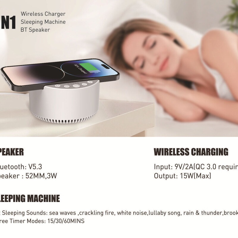 ホワイトノイズ睡眠器具 Bluetooth スピーカー 3-in-1 ホワイトノイズ睡眠器具雰囲気ベッドサイドポータブル小型スピーカー|undefined