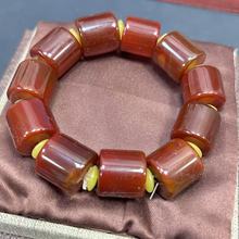 高品质纯天然玛瑙手串战国红玛瑙手串时尚男女通用【实物拍摄】