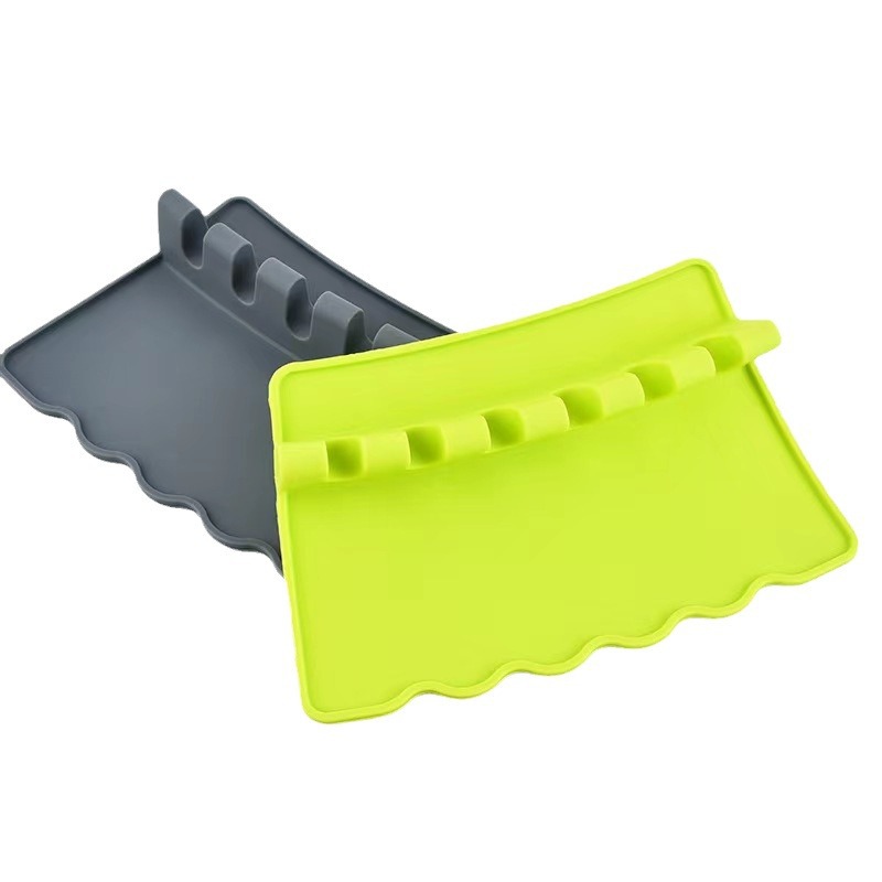 Amazon cuchara de silicona pad Dispositivo de almacenamiento cuchara de sopa estante de almacenamiento cuchara Dispositivo de almacenamiento cuchara de silicona pad espátula