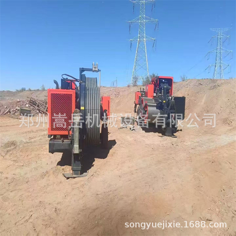 吉尔吉斯坦输变电线路张牵机配电站电缆架线机磨芯式液压制动张力