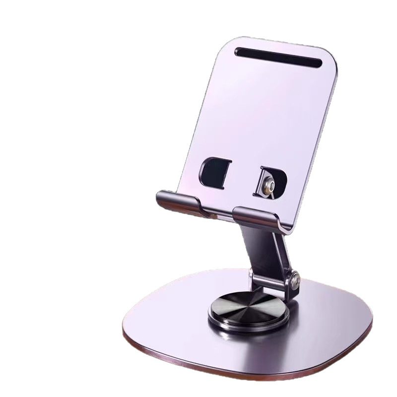 人気回転式メタル製スマホケーススタンド 卓上ギフト ロゴ入り 折りたたみ式昇降式 ライブ配信用 怠け者向けタブレットスタンド|undefined