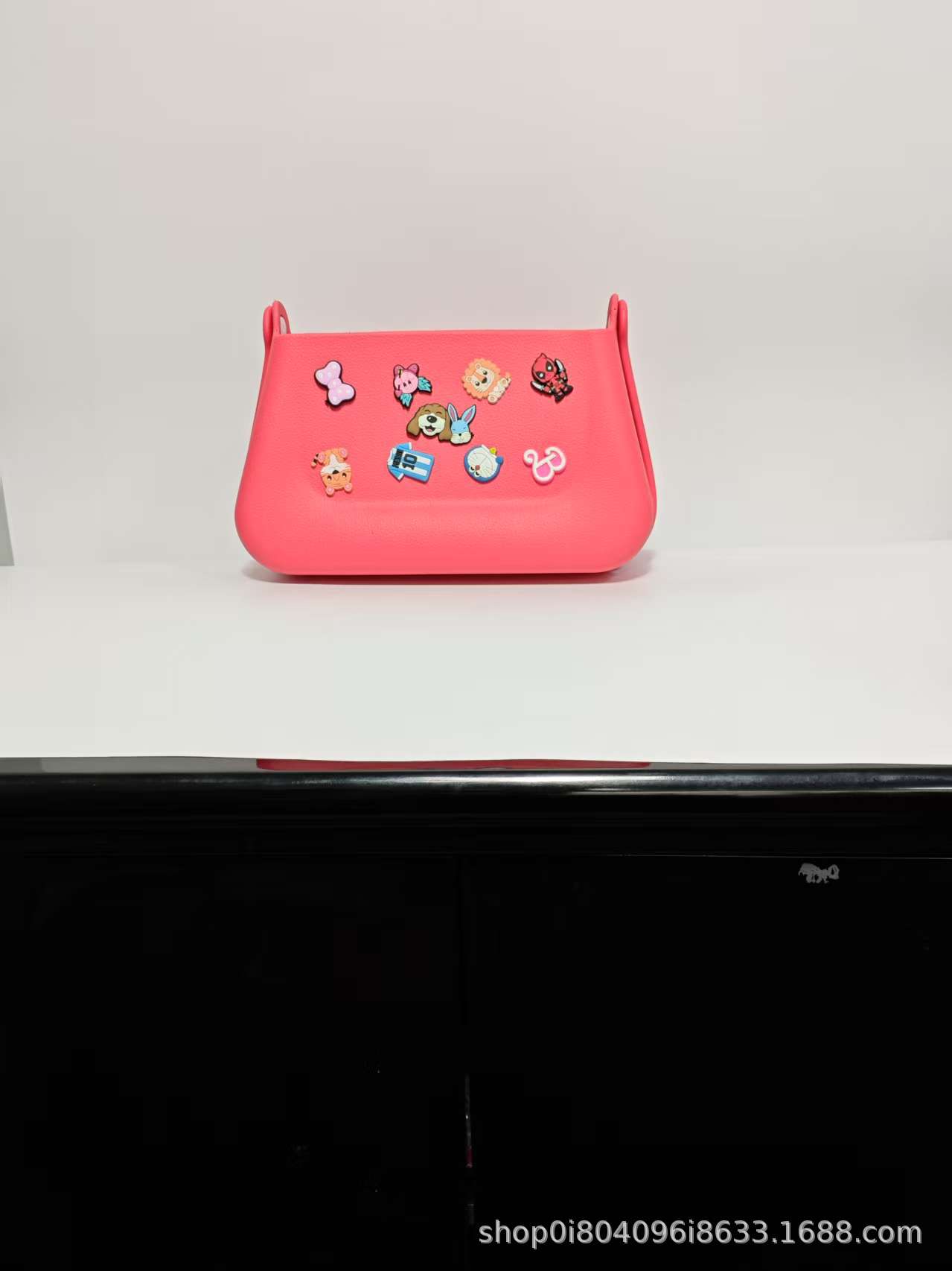 EVA Handtasche mit Tragegriff, Trend-Kosmetiktasche mit Lochdesign, Schultertasche, DIY-fähig, Cartoon-Zubehör, Umhängetasche, Lagerbestand verfügbar