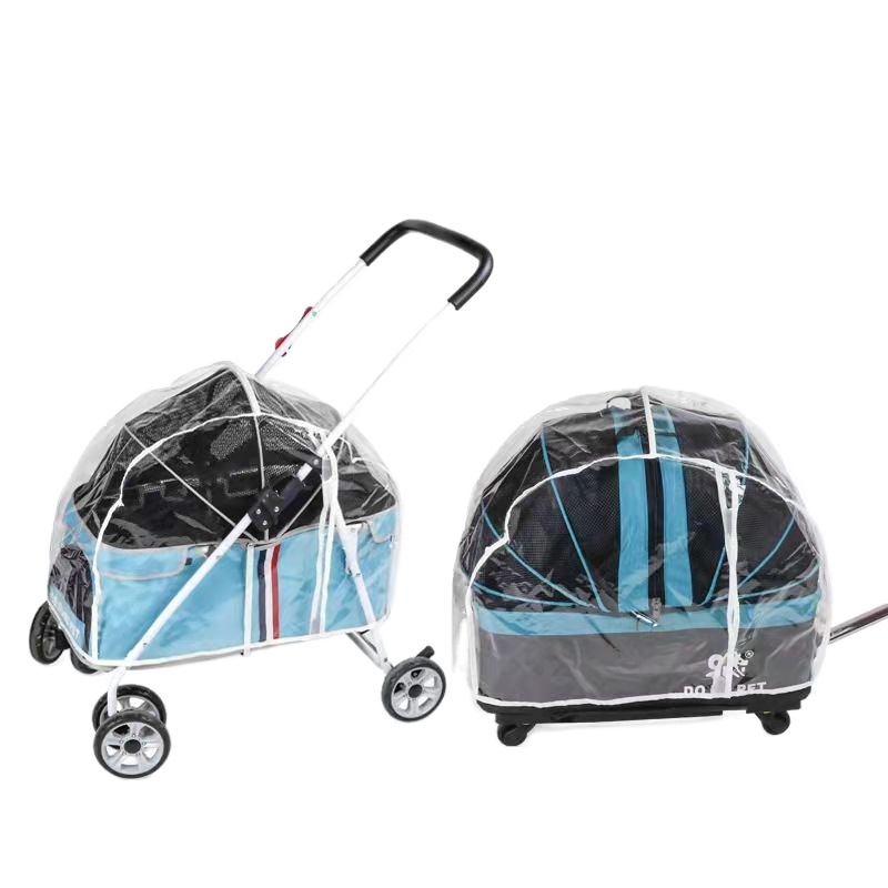 (2개) 애완 동물 카트 비 커버 고양이 카트 비옷 방풍 비 커버 개 카트 비 커버 애완 동물 용품