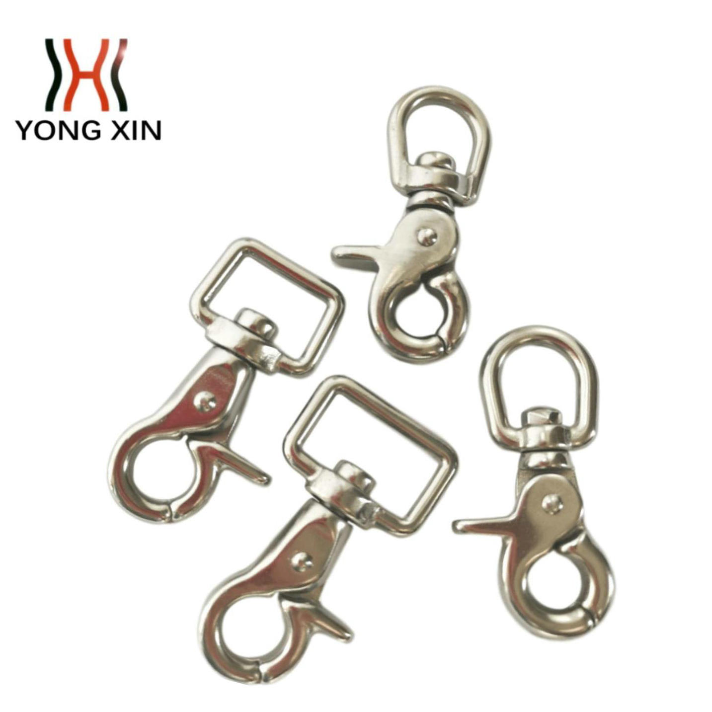 不锈钢锥环剪刀钩 剪刀钩 方环剪刀钩 弹簧钩  箱包钩 牵引绳狗