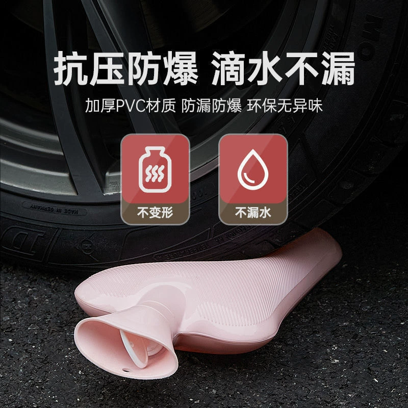Plush keep warm water container, capacious hand warmer PVC