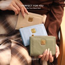 复古百搭钱包女2025新款简约时尚卡包二合一薄款多卡位拉链证件夹
