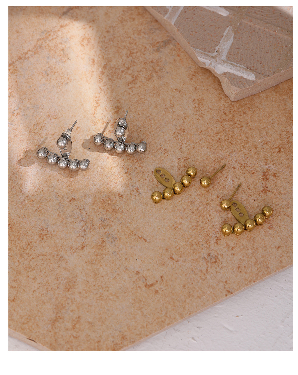 Fashion Geometric Titanium Steel Plating Earrings 1 Pair