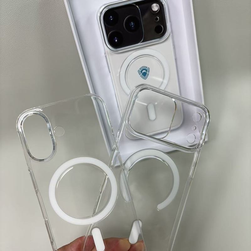 明磁系列 适用苹果17系列Iphone17四角防摔一体Ai按键保护手机壳|undefined