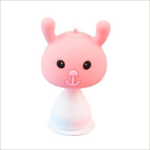 Small Rabbit Teether, Baby Chew Ring Anti-Sucking Teether, Rattles Small Mushroom Soothing Teether, Factory Wholesale