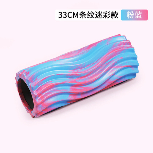 Yoga supplies eva camouflage mace foam roller fitness muscle relaxer hollow massage roller yoga column