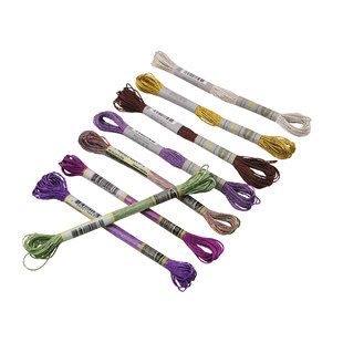 8�׽��ٴ̽��� Metallic Embroidery Floss 8 Colors