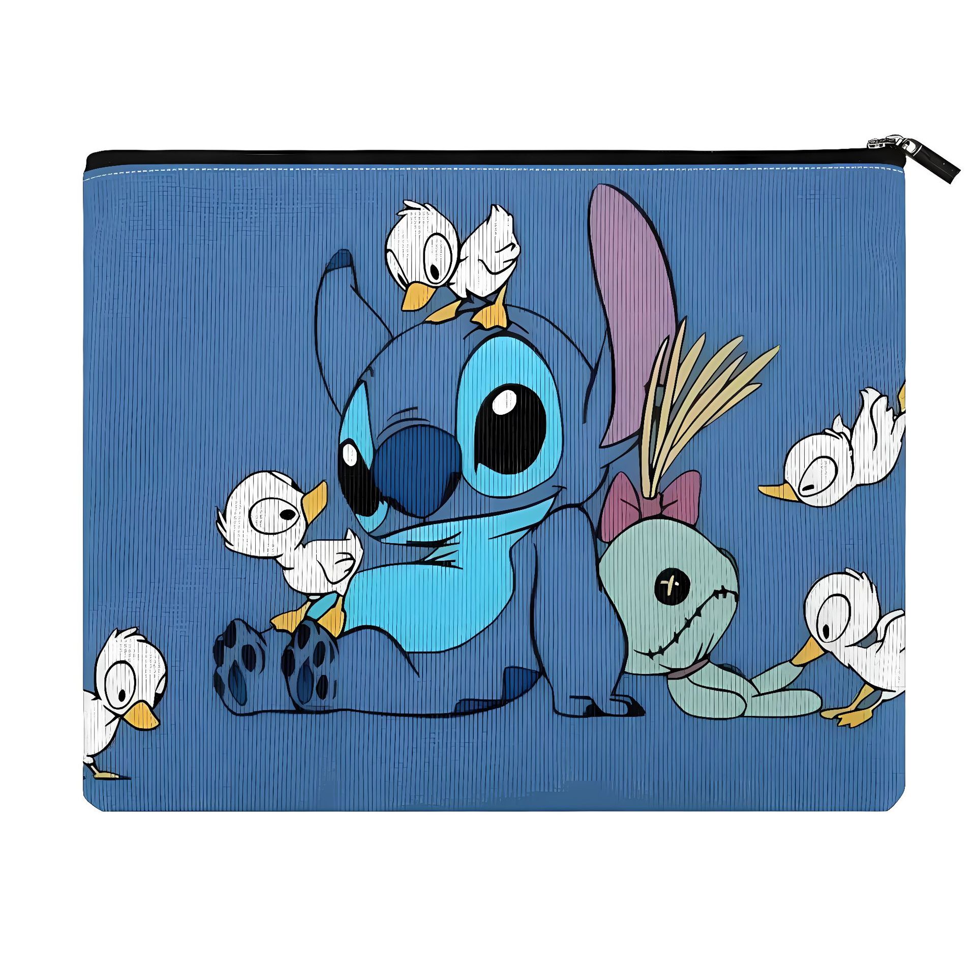 Bolsa de almacenamiento con estampado de dibujos animados de Stitch, éxito de ventas en Amazon, disponible para entrega inmediata, patrón y tamaño personalizables.