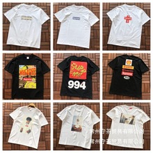 美潮Supreme字母印花BOX高版本短袖T恤男女宽松街潮一件代发2批发