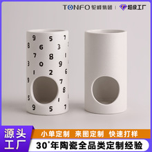 景德镇陶瓷容器家用香薰炉工艺品白瓷精油炉蜡烛杯厂家定制设计