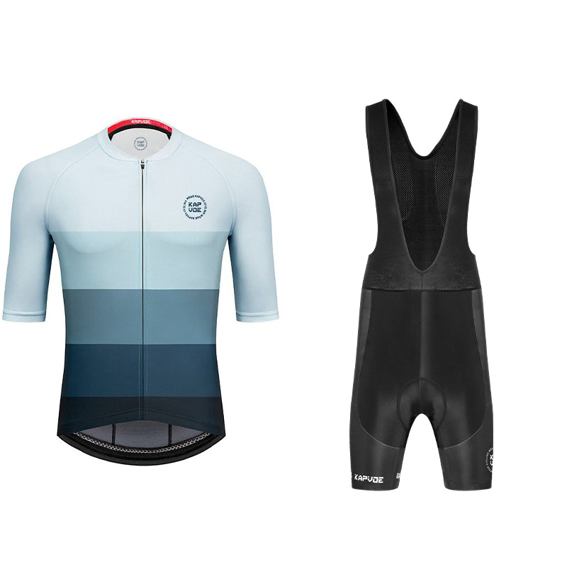 Ropa de ciclismo de manga media Monos exclusivos transfronterizos Traje de verano Bicicleta de carretera Bicicleta Transpirable Top de hombre