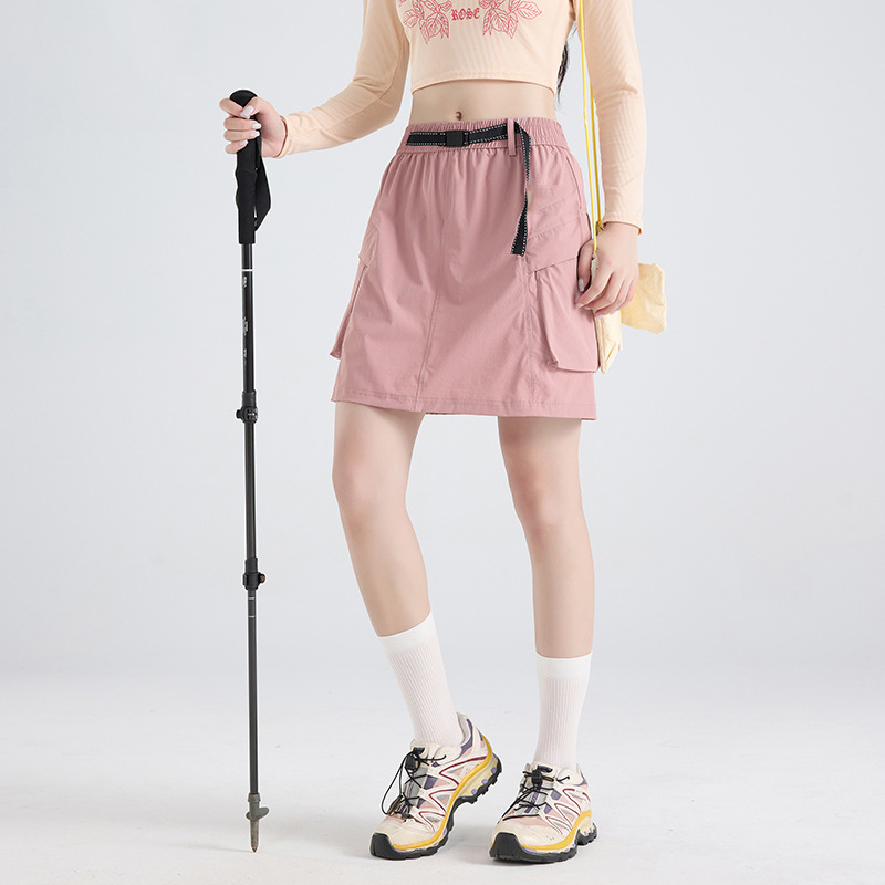 大牌工装半身裙女款夏季2025新款速干运动短裙小个子五分裤裤裙女|undefined