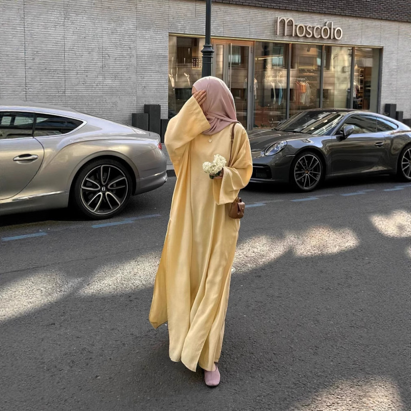 2025 Cross-Border Foreign Trade Women's Clothing Solid Color Robe and Loose Pants Two-Piece Set 2025 Cross-Border Foreign Trade Women's Clothing Solid Color Robe and Loose Pants Two-Piece Set