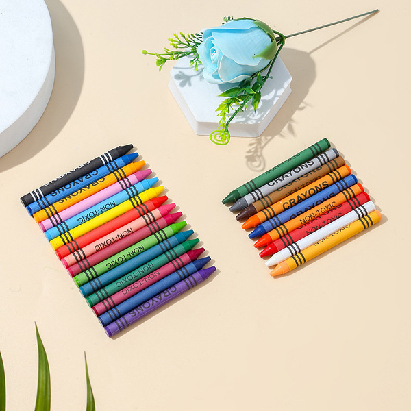 Children's crayons painting