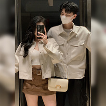 2023 麂皮绒 设计感 情侣装大码百搭工装机车外套