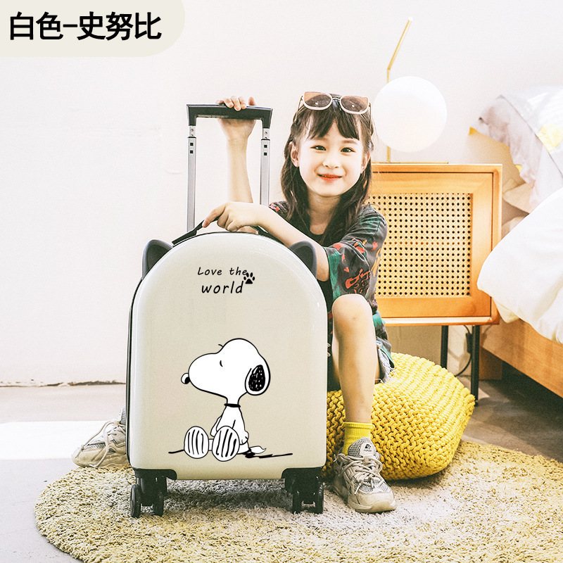 スーツケース小型 18inch 軽量ポータブル搭乗パスワードボックス女性の漫画子供旅行トロリーケース|undefined
