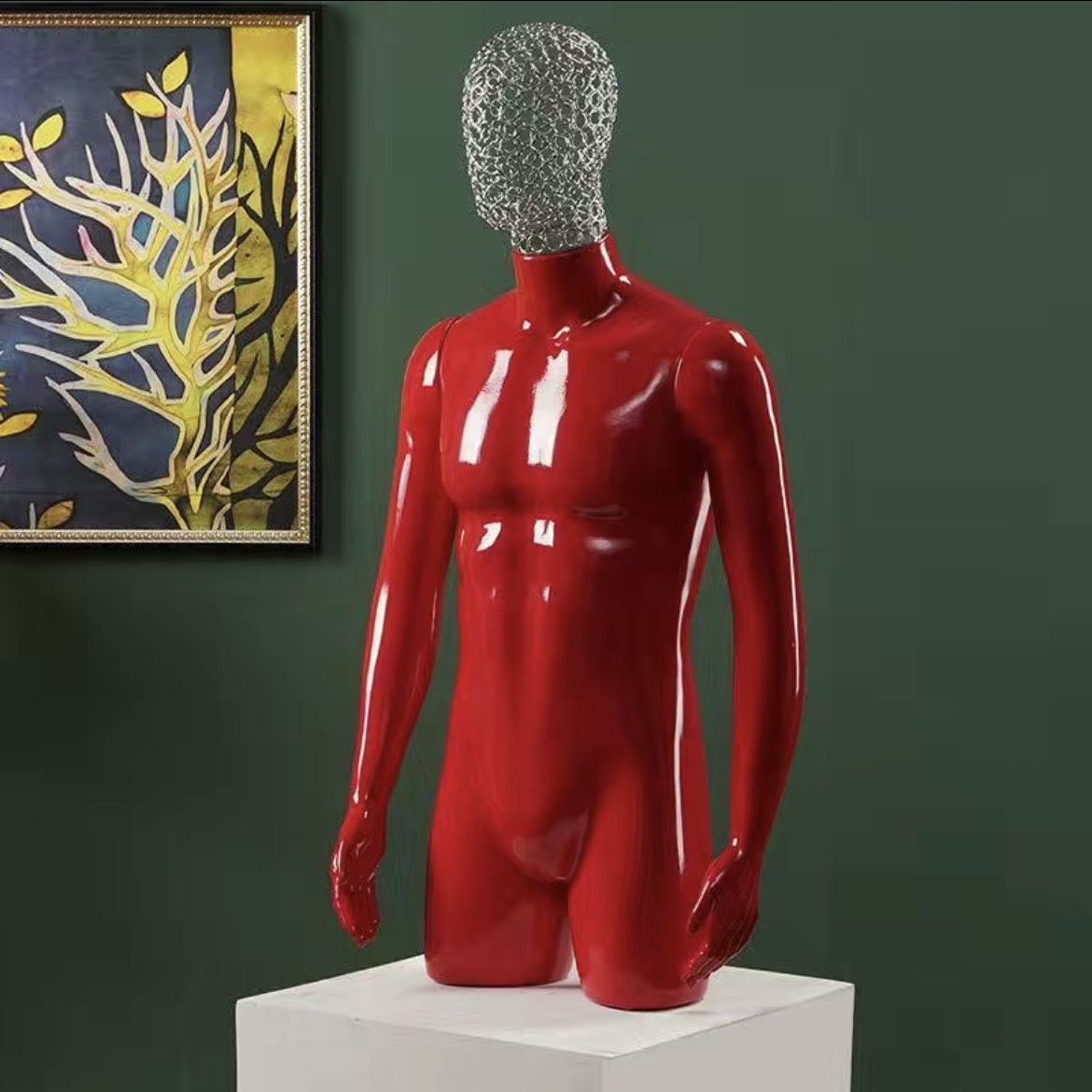 Modelo humano de busto modelo de ropa de cuerpo humano maniquí de busto simulación de ropa de cuerpo humano modelo de televisión masculino props image 15