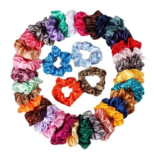 Cross-Border best selling 60-color solid color light dyed pig large intestine ring hair ring elastic hair Ring Factory Direct Supply