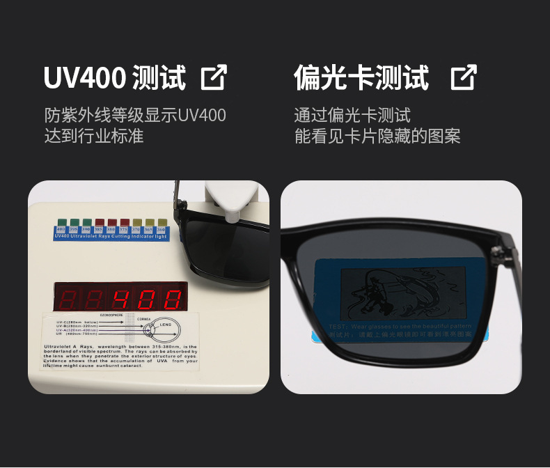 Men's Polarized Sunglasses for Driving and Fishing, UV Protection, Anti-Glare Outdoor Eyewear with High-Definition Lens