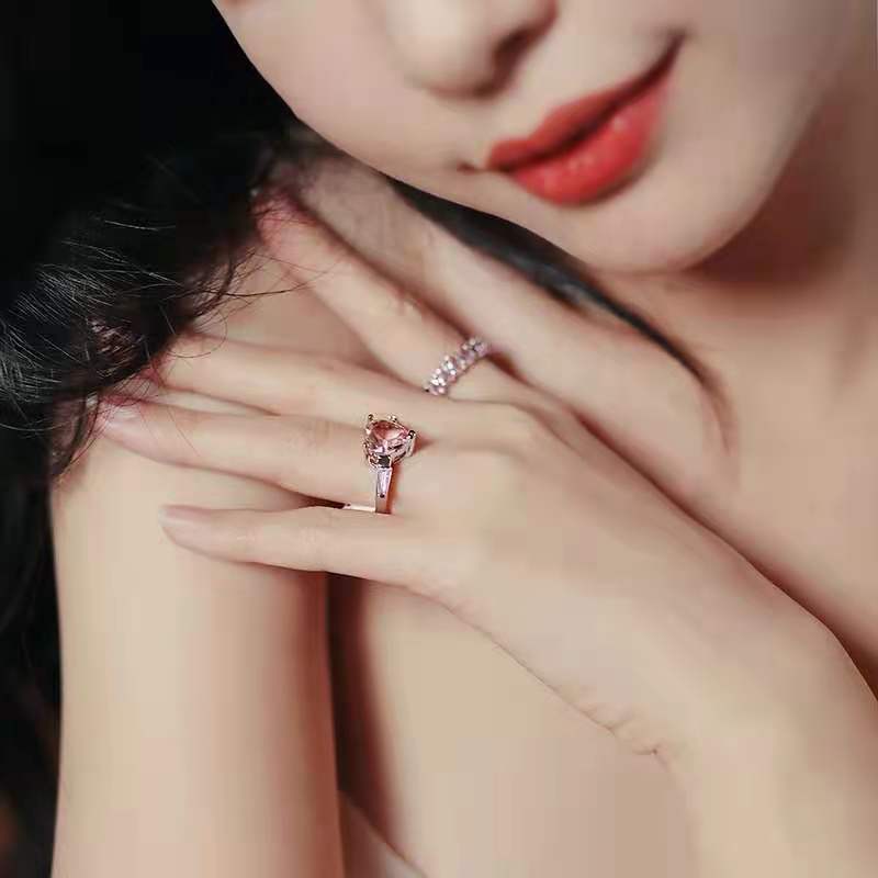 Fashion Geometric Metal Plating Artificial Gemstones Women's Rings 1 Piece display picture 7
