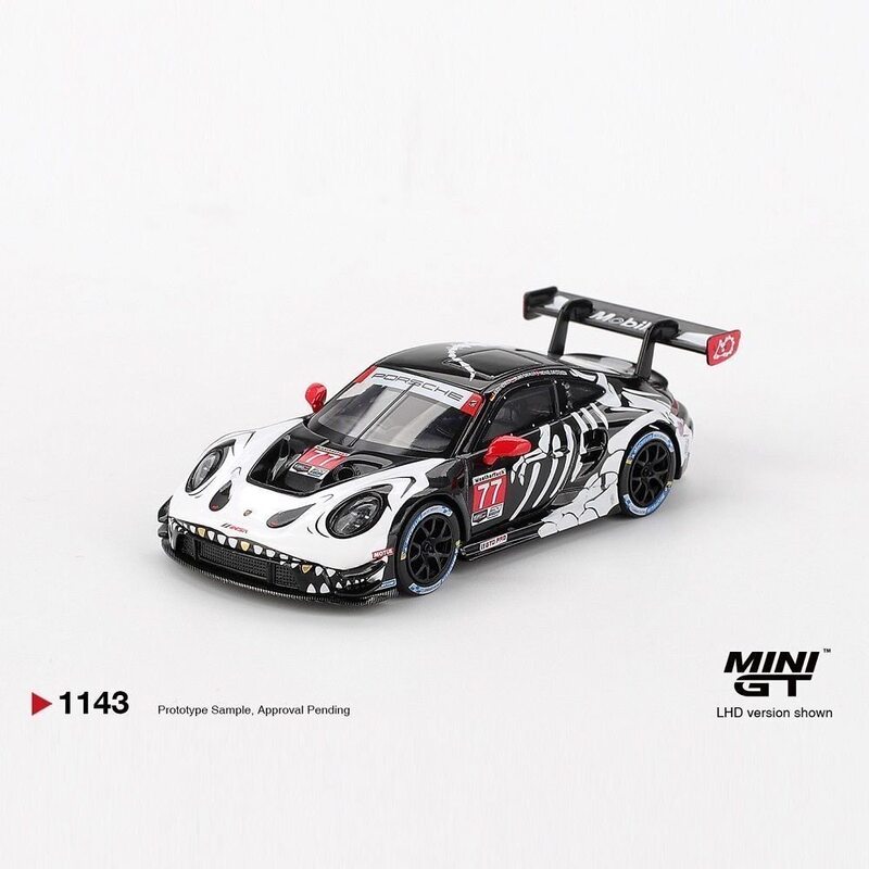 TSM MINIGT Porsche 963 # 75 2023 24h Le Mans racing car 1/64 alloy car model