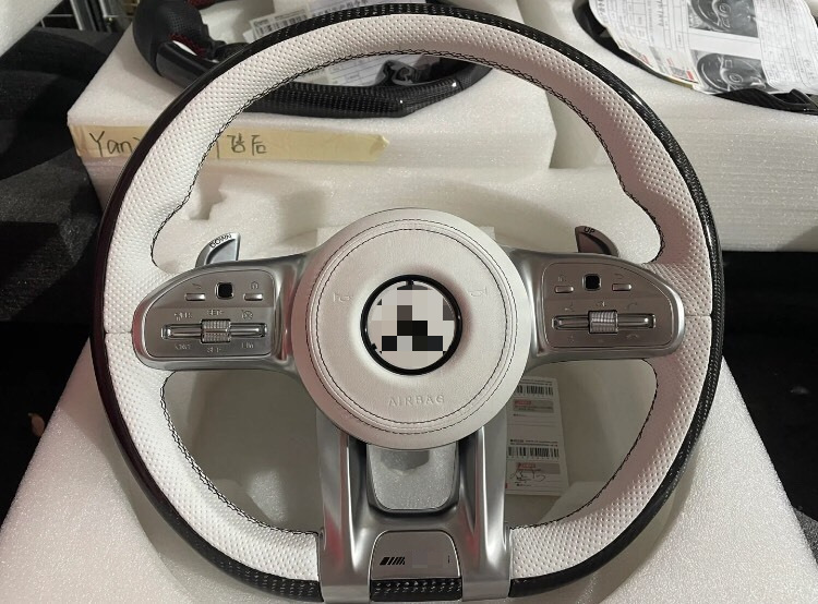 Suitable for Mercedes-Benz AMG A/C/E/G Class C205 W166 W167 W213 old to new carbon fiber steering wheel