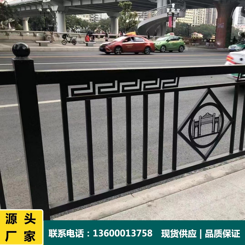 城市交通围栏锌钢市政道路护栏公路隔离栏马路人行道栏杆安全防撞
