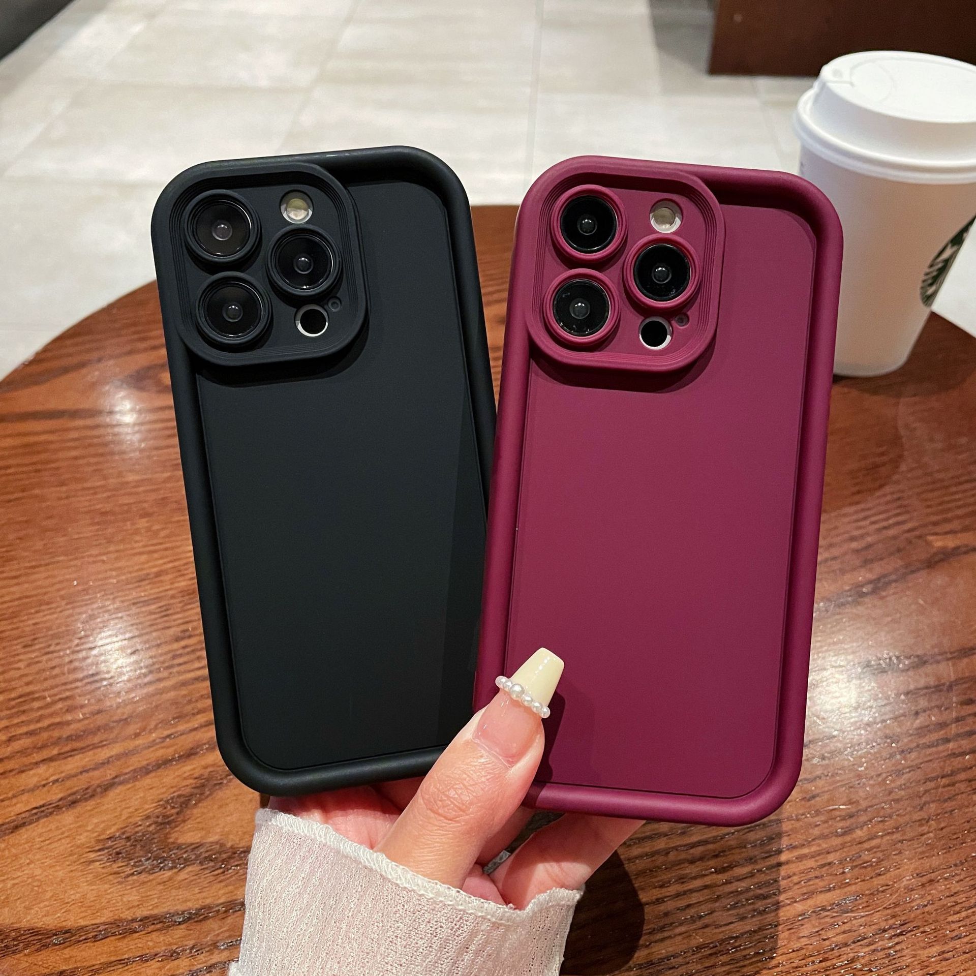 Tpu Solid Color Simple Style Phone Cases Phone Accessories display picture 7