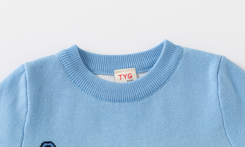 Nuovi vestiti autunno e inverno 2024, maglione lavorato a maglia con base in filo di cotone a doppio strato per ragazzi, macchina per appendere i bambini_voghion.com