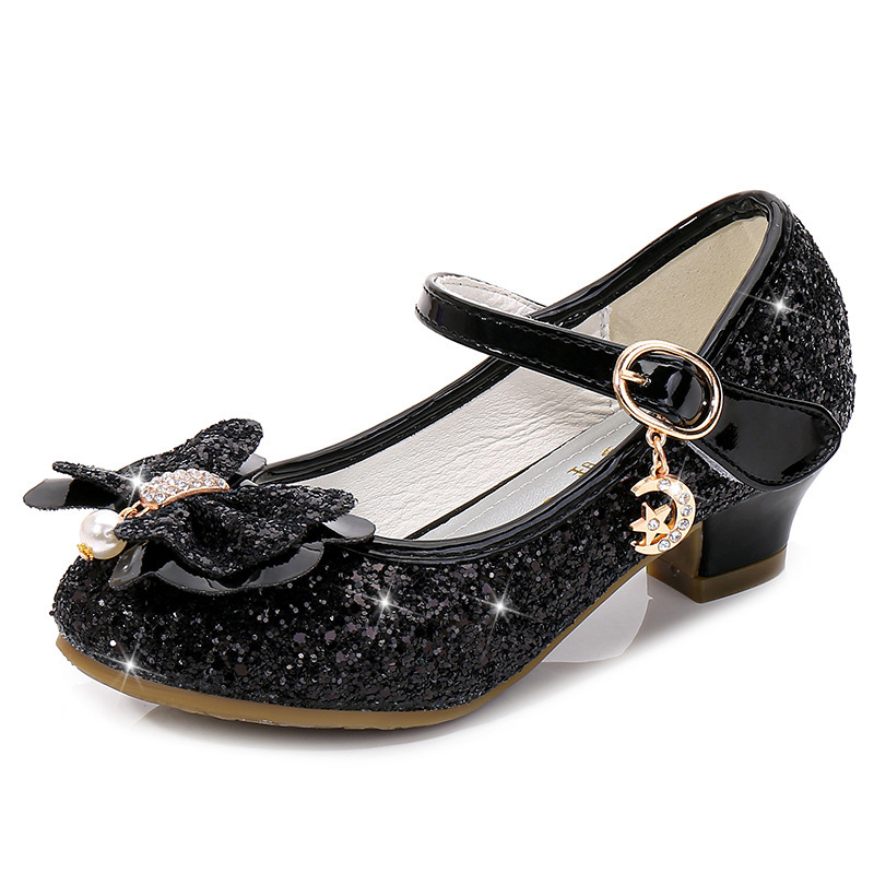 Transfronteriza Amazon venta caliente zapatos de tacones altos de niñas zapatos de princesa para niños zapatos de niños zapatos de espectáculo zapatos de cristal de niñas image 8