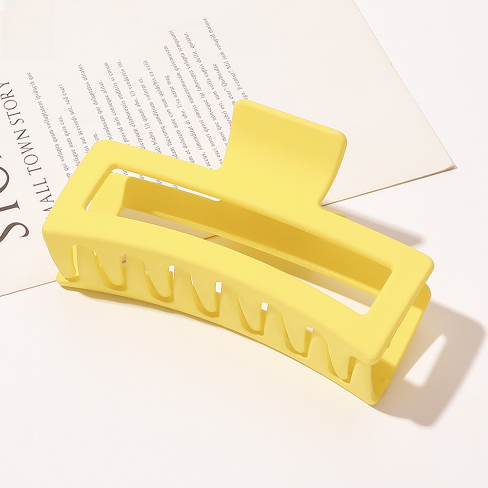 Oversized Shark Hair Claw Clip, Korean Morandi Style Hair Accessory_voghion.com