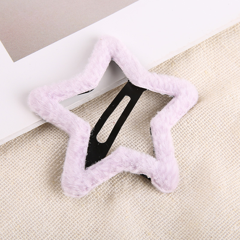 Plush five-pointed star [lavender]