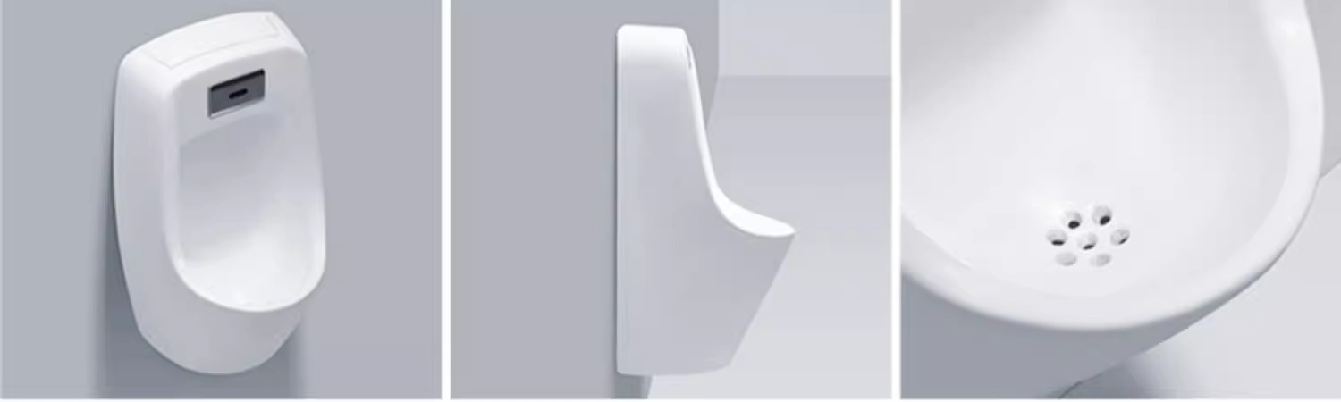 Integrated automatic sensor urinal for men, wall-mounted ceramic urinal, wall-mounted urinal, floor-standing urinal pool undefined