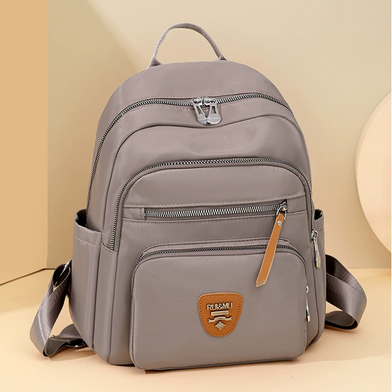 Capacious backpack, fashionable nylon shoulder bag, high-quality style